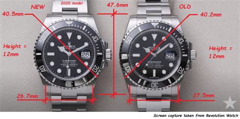 rolex sub thickness